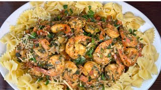 Bow Tie Pasta And Shrimp [upl. by Otir]