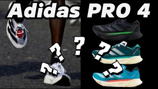 ADIDAS ADIZERO ADIOS PRO 4 Update  PRO 3🤔🤔🤔 runningshoes  PRO 4 OR 5 🤔 [upl. by Buyer145]