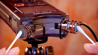 ASMR Most Tingly Ear Сleaning👂 TASCAM DR40X  Whispering [upl. by Onafets]