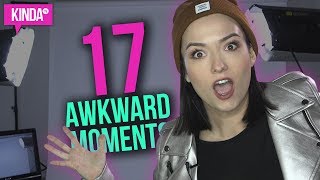 17 AWKWARD MOMENTS FROM 2017  KindaTV ft Natasha Negovanlis [upl. by Anaihsat]