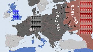 World War II Every Day with Army Sizes [upl. by Ardnas838]