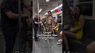 Caught RedHanded Man Impersonates Military Officer on TrainPart 1shorts youtubeshorts military [upl. by Ahgiela]