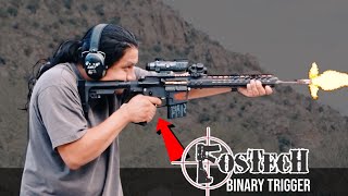 AR 15 Fostech Echo Sport Trigger Review  30 Rd Mag Dump [upl. by Blanding]