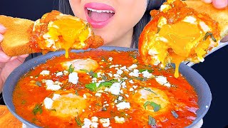 ASMR SOFT BOILED EGGS IN TOMATO SAUCE EGGS IN PURGATORY ASMR Phan [upl. by Ajim240]