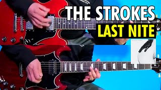 THE STROKES LAST NITE  Guitar cover  Karaoke sub [upl. by Acinimod102]