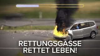 Neue Version Rettungsgasse rettet Leben [upl. by Heddy]