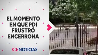 DELITO QUEDÓ GRABADO El momento que PDI baleó a delincuente durante encerrona en Huechuraba [upl. by Mehcanem947]