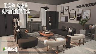 1020 Alto Apartments  The Sims 4 CC Speed Build [upl. by Petulah]