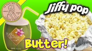 Jiffy Pop Buttery Popcorn With Pearl Royal Coconut Water Drink [upl. by Cad999]