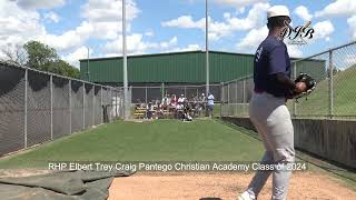 RHP Elbert Trey Craig Pantego Christian Academy Class of 2024 [upl. by Eliam]