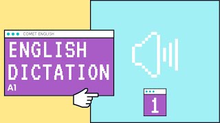 English Dictation A1 ✦ Dictation 1 ✦ Dictado en inglés [upl. by Mandle251]