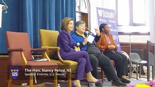 The Honorable Nancy Pelosi ’62  Democracy on the Ballot Symposium  Trinity Washington University [upl. by Shaver]