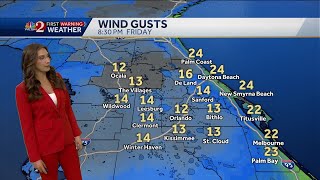 Gusty winds and slightly warmer temperatures Friday [upl. by Landau]