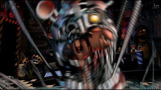 Molten Freddy Jumpscare  FNAF Ultimate Custom Night [upl. by Gaillard311]