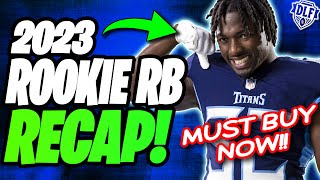 How to Value 2023 Rookie RBs Moving Forward  Dynasty Rookie Rankings [upl. by Abdel38]