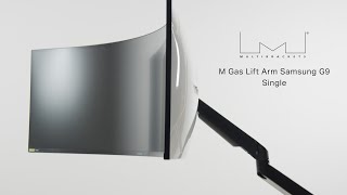 Multibrackets M VESA Gas Lift Arm Samsung Odyssey G9 [upl. by Dunston]