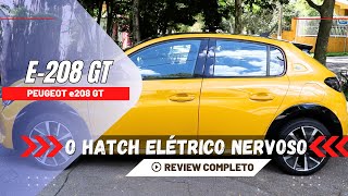 PEUGEOT 208 ELÃ‰TRICO  VERSÃƒO GT  O MELHOR HATCH ESPORTIVO DO MERCADO [upl. by Enetsuj362]