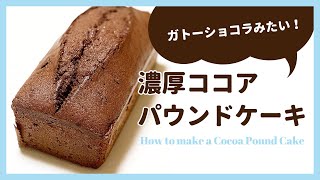 ガトーショコラみたいな濃厚ココアパウンドケーキ！【超簡単なプロの技】 [upl. by Amal]