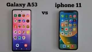 iphone 11 vs Samsung A53 in 2024  Speed Test [upl. by Ajam487]