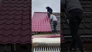 Installation tutorial for metal roof tiles [upl. by Nedrob]