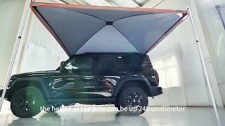 How to attached the car awning [upl. by Celina]