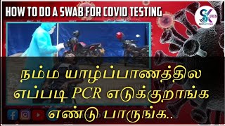 How to do a Swab for COVID Testing  throat and nose swab for COVID19srilankaCovidsksuren [upl. by Eelitan]