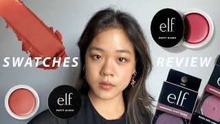 ELF Putty Blush  Review amp Swatches from a nonPR nonsponsored person [upl. by Aikel]