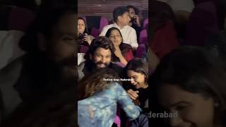 Allu Arjun Sneha Reddy Grand Entry at Sandhya Theatre  Allu Arjun Watching Pushpa 2 in Theatre [upl. by Llednohs]