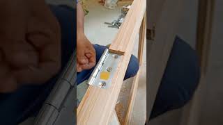 hinges fittingwindow hinges installationshorts hingeswoodworkrjsubscribe [upl. by Thorlay]