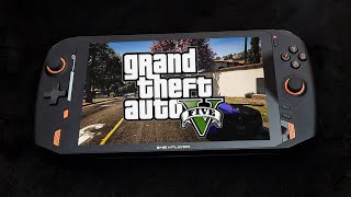 ONEXPLAYER  GTA 5 Gameplay Benchmark on the ONE X PLAYER Handheld Gaming PC [upl. by Trela]