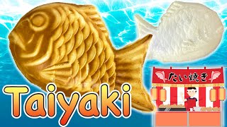 How to make Taiyaki Anko amp Custard with rice dough 〜たい焼き〜  easy Japanese home cooking recipe [upl. by Artina]