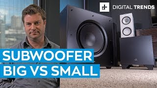 Big Subwoofer vs Small Subwoofer Comparison [upl. by Einnor45]