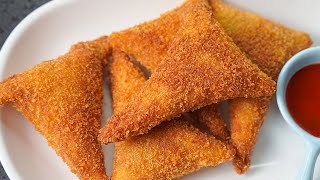 NEW SNACKS RECIPE  QUICK SNACKS RECIPE  INSTANT SNACKS RECIPE  BREAD SAMOSA Shorts [upl. by Enilemme516]