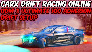 CarX Drift Racing Online  UDM 3 Ultimate Drift Setup  Tune [upl. by Laiceps]