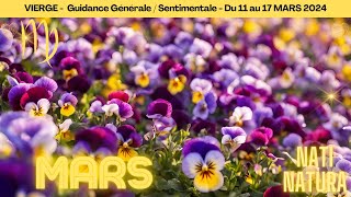 VIERGE ♍ Guidance générale  Du 11 au 17 Mars 2024 🔮 On travaille pour ce dénouement et la réussite🍀 [upl. by Dranek]