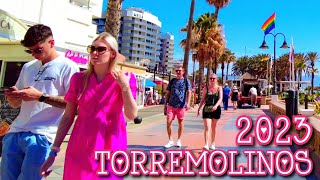 Torremolinos Spain 🇪🇸 Beautiful Sunny Morning Seafront Walk May 2023 Costa del Sol 4K [upl. by Arinaj]