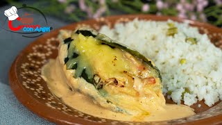 No Me Canso De Hacer Esta Receta Diferente De Chiles Rellenos Gratinados [upl. by Hanahsuar]