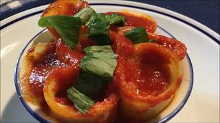 Paccheri al sugo ripieni di melanzane ricotta e mozzarella dallorto di nonna Rosa [upl. by Ileak]