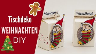 DIY Weihnachtliche TischdekoWeihnachtsdeko selber machenganz einfach [upl. by Ebarta696]