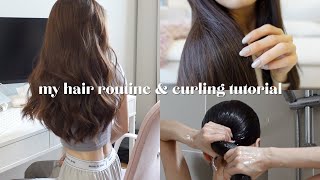 everything about my hair  my hair care routine and how I curl my hair ✨ [upl. by Caro]