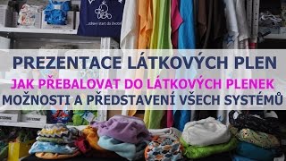 Látkové pleny  prezentace látkových plenek moderní přebalování [upl. by Xanthus]