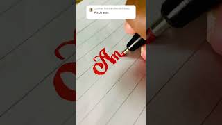 handwriting calligraphy cursive satisfying shorts subscribe [upl. by Nawad852]