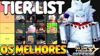 TIER LIST DOS MELHORES PERSONAGENS ALL STAR TOWER DEFENSE [upl. by Teak]