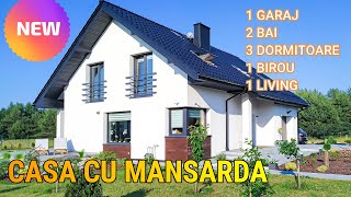 Proiect casa cu mansarda si garaj de 152 mp [upl. by Sevik]