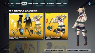 SKLEP FORTNITE 11052024 NOWE SKINY Z MY HERO ACADEMIA REWANŻ NOIR ŚLEDCZA [upl. by Nilla]