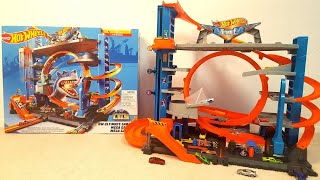 Hot Wheels City Ultimate Garage Playset with Automatic Lift Jump Loop Shark Attack [upl. by Alban]