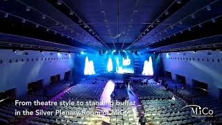 Theatre style and standing buffet in the Silver Plenary Room [upl. by Harlene]