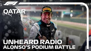 Fernando Alonsos Podium Battle  2021 Qatar Grand Prix [upl. by Maxine493]