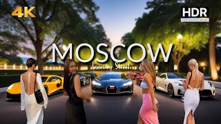 🔥 Rich Moscow Youth Luxury Street Life with Beautiful Girls amp Russian Sports Cars [upl. by Cynara]