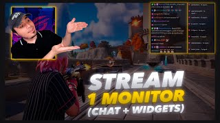 🔥 STREAM con solo 1 MONITOR  Chat  feed  widgets en tu pantalla [upl. by Granoff]